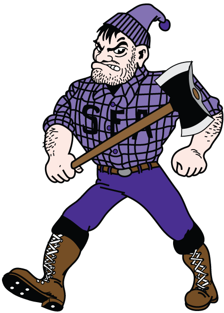 Stephen F. Austin Lumberjacks 2002-2011 Mascot Logo 05 vinyl decal